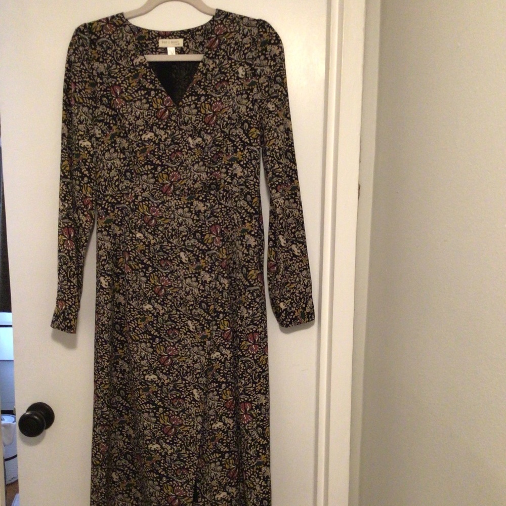SEE U SOON FITTED MIDI DRESS SLIT MEDIUM